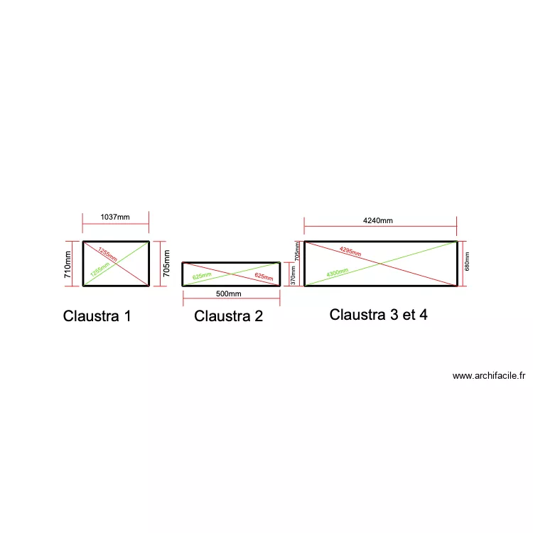 CLAUSTRA ALFRED. Floor plan with 