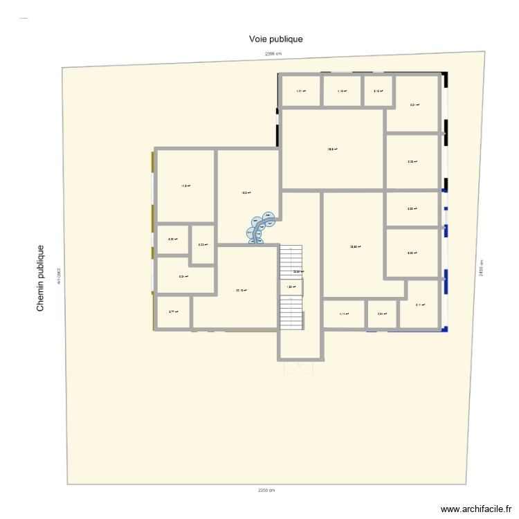 plan INSS superficie. Floor plan with 0 room and 0 m2