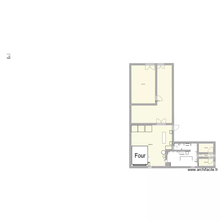 Boulangerie LM. Floor plan with 