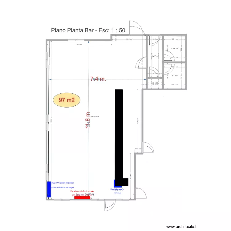 56055 Plano Propuesto modif. Floor plan with 