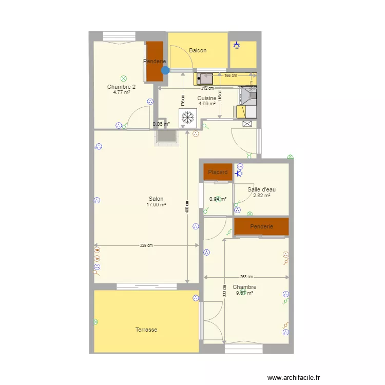 Calella aménagement intérieur. Floor plan with Calella aménagement intérieur. Floor plan with