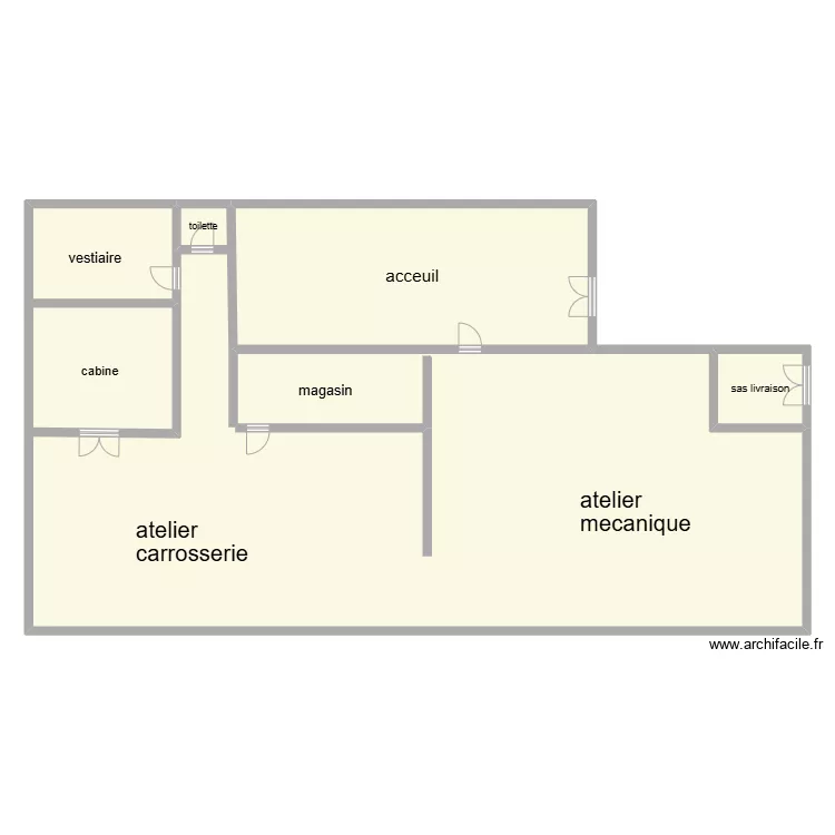 garge vr automobile gael bourson drevet. Floor plan with 