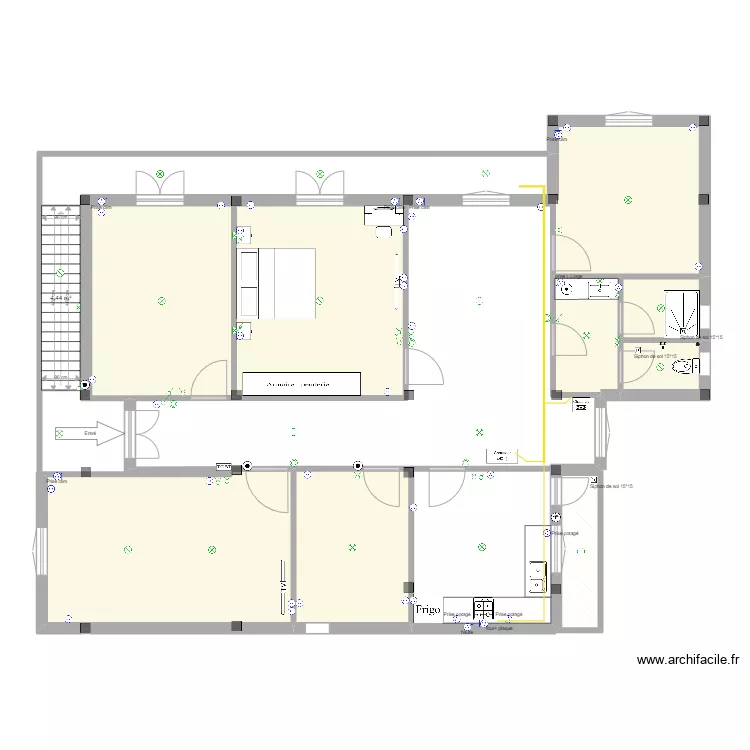 lotfi Alimoussa dalle. Floor plan with lotfi Alimoussa dalle. Floor plan with