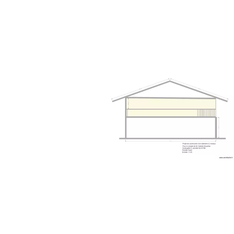 Mwamba facade Est. Floor plan with 