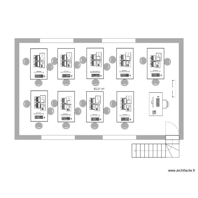 laboratorio. Floor plan with 