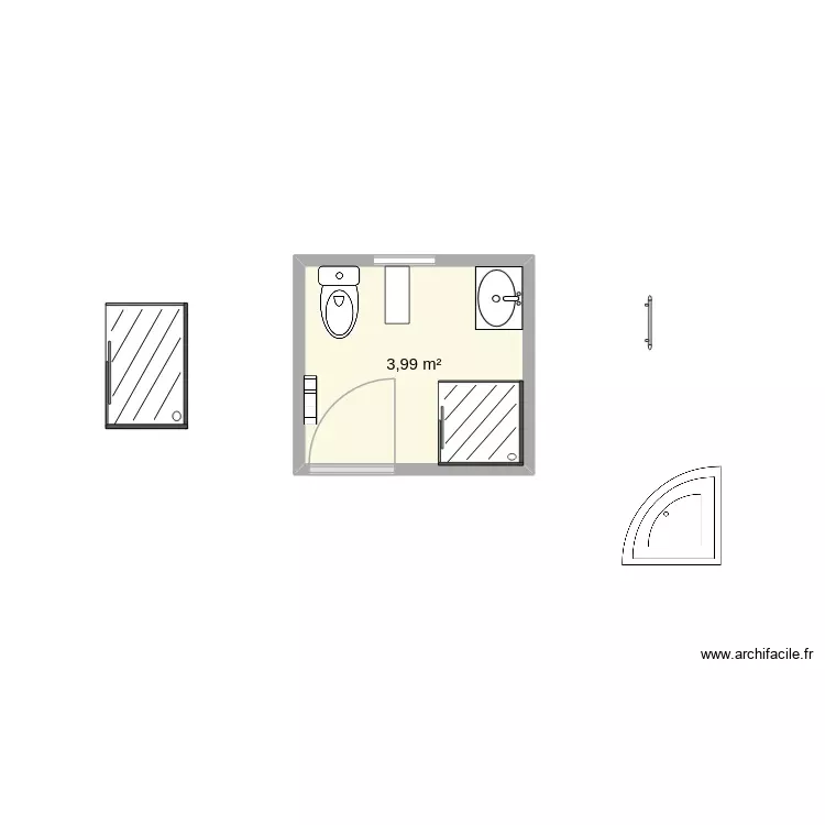 AY Bad small2. Floor plan with 1 Room and 4 m² AY Bad small2. Floor plan with 1 Room and 4 m²