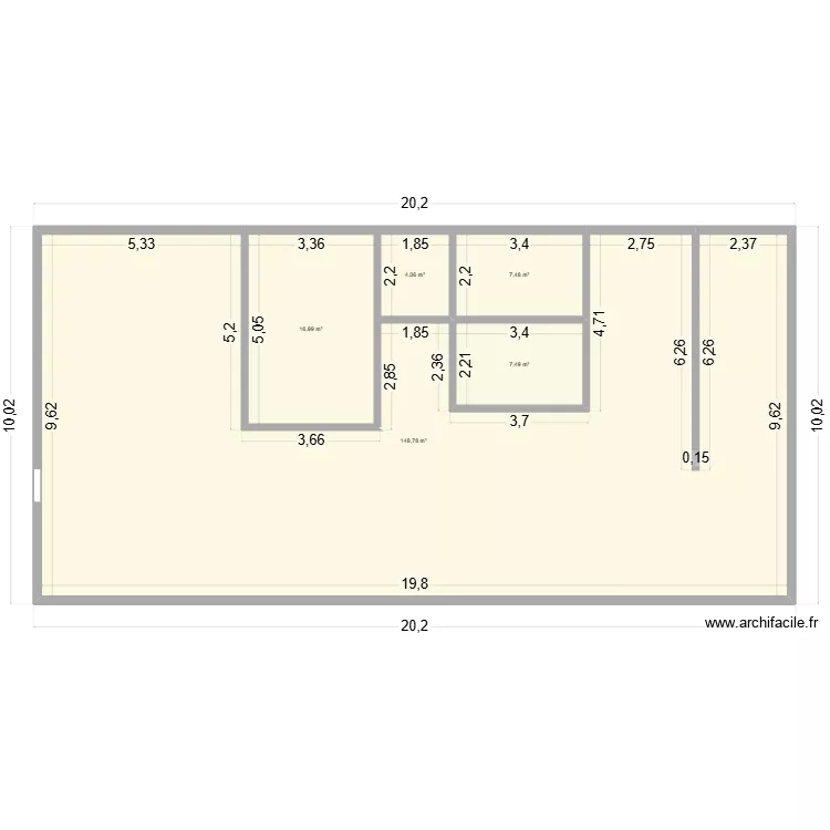prjt1.0. Floor plan with 5 and 185 m² prjt1.0. Floor plan with 5 and 185 m²