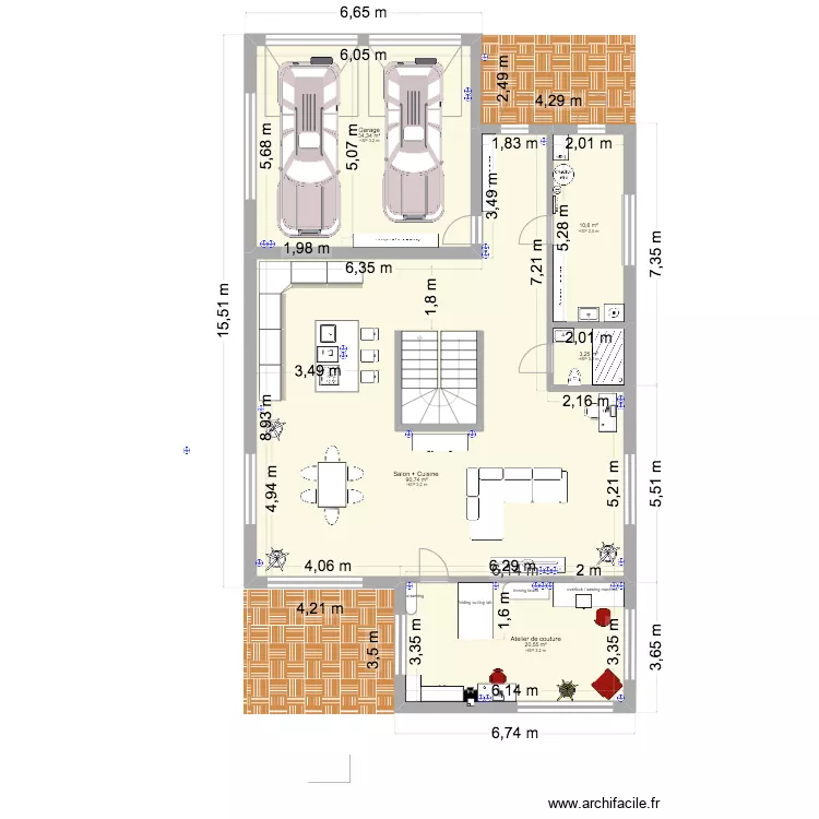 Mironcevo2. Floor plan with 