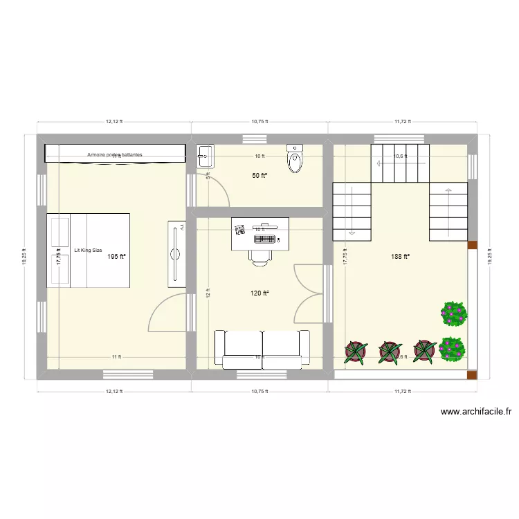 FIRST  FLOOR MM. Floor plan with 4  and 51 m²