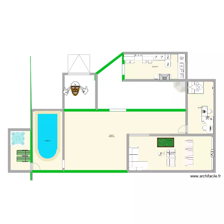 River cale house. Floor plan with River cale house. Floor plan with