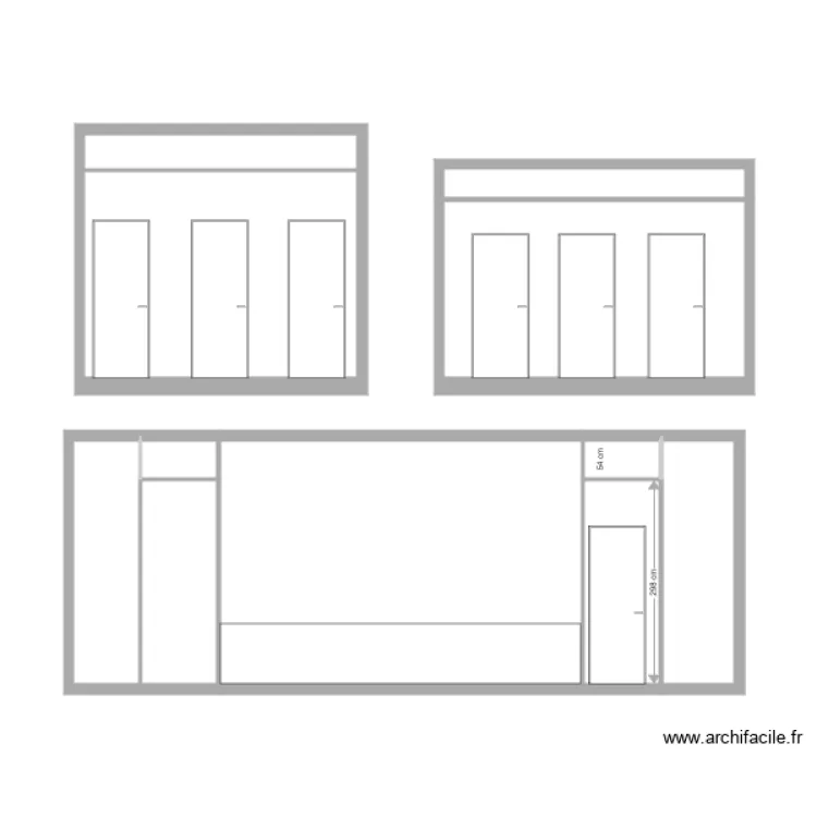 plafond deuren. Floor plan with 