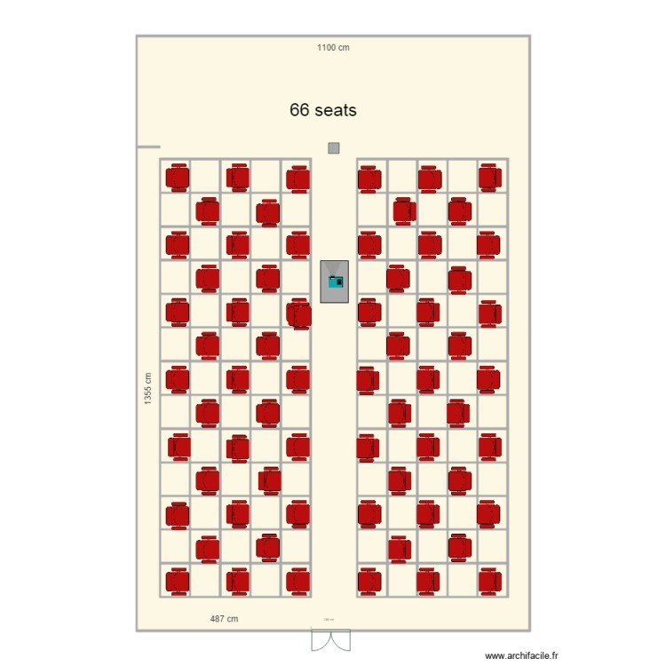 salle 3eme etage size. Floor plan with 0 room and 0 m2