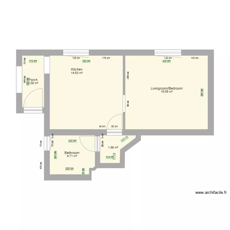 stanovanje. Floor plan with 