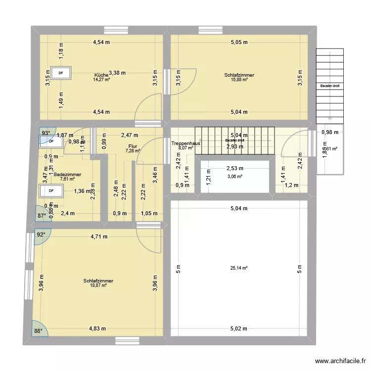 Ferienwohnung Stuttgarter Str. 27. Floor plan with 9  and 102 m²