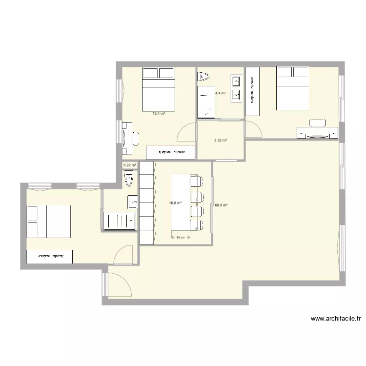 amiga marta6. Floor plan with 