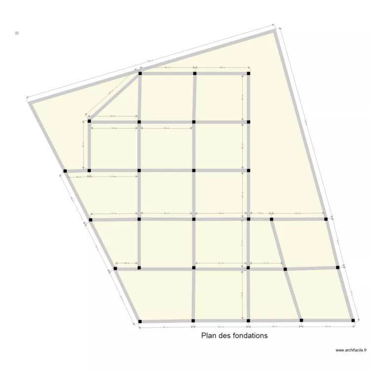 fondations v2. Floor plan with 