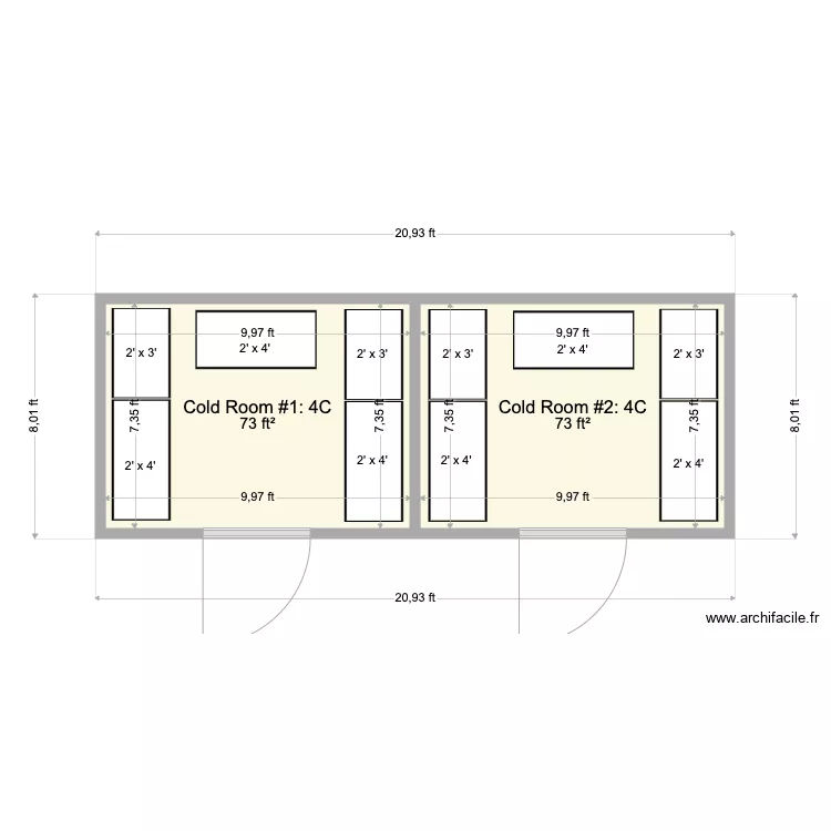 VWR Cheese. Floor plan with 