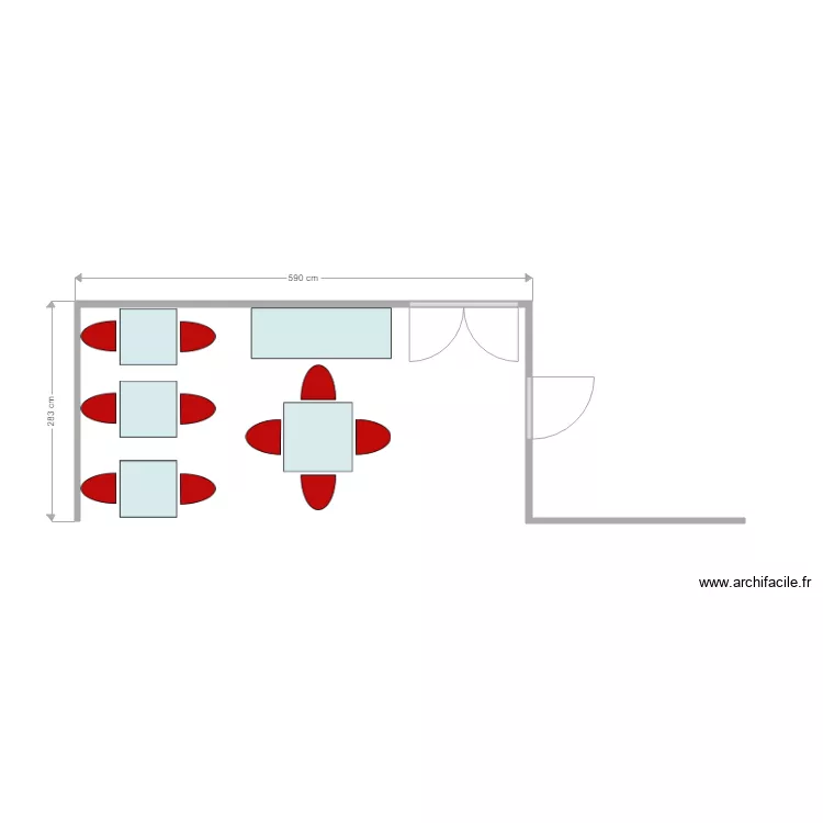 breakfast. Floor plan with 