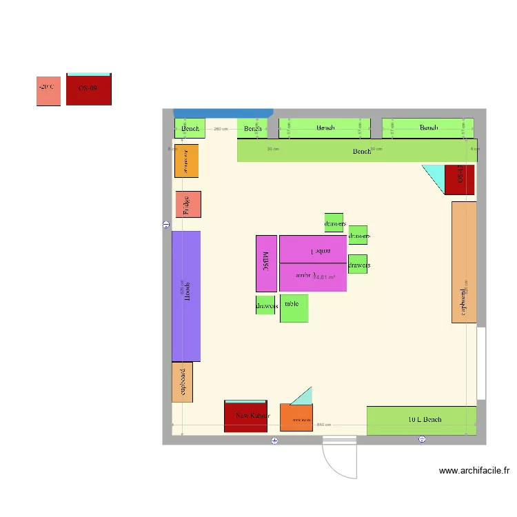 USP II. Floor plan with 