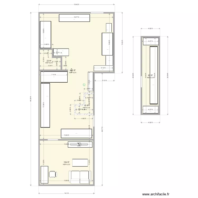 Office Basement2. Floor plan with 