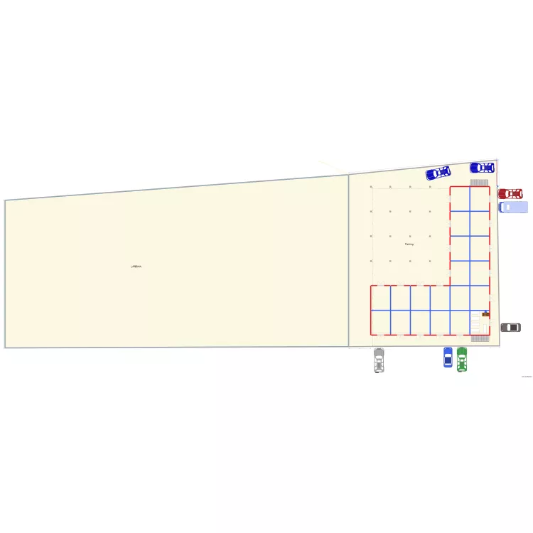 Rez de chauss&eacute;e Kigobe. Floor plan with 