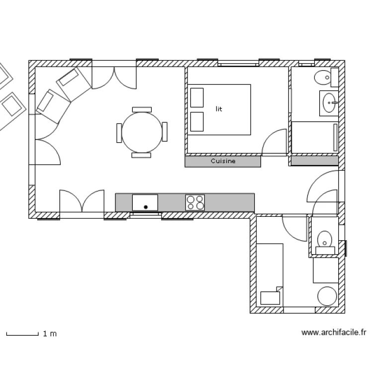 Le Pignier Petite Villa. Floor plan with 