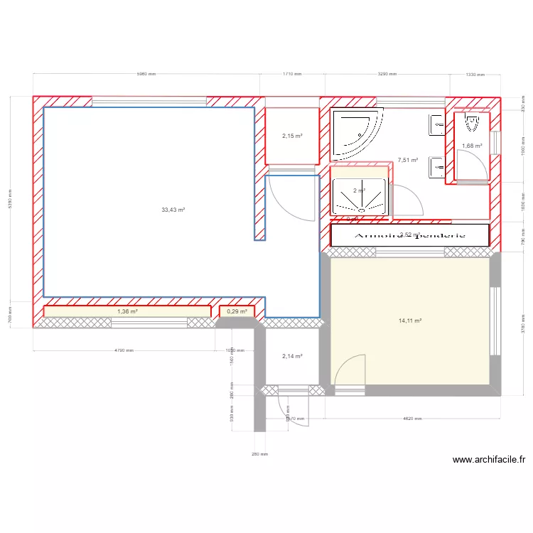 Hse Doe Extension 16Feb23. Floor plan with 