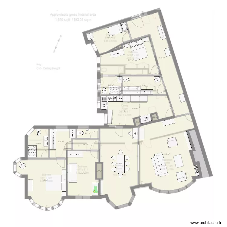 FitzJames 16. Floor plan with FitzJames 16. Floor plan with