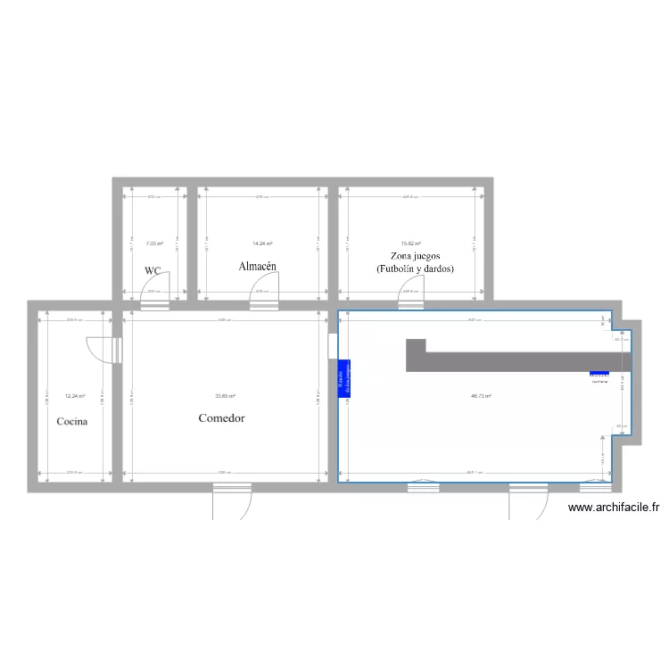 56055Local Actual. Floor plan with 