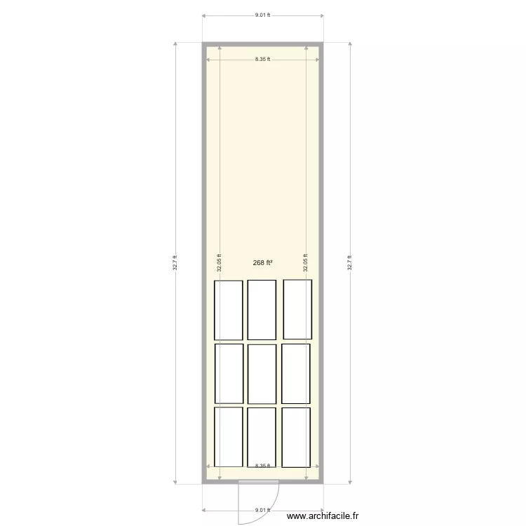 Can Test. Floor plan with 