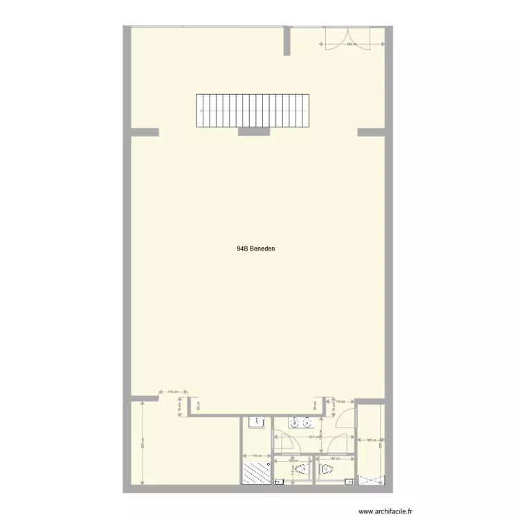 cruquius Bas Beneden. Floor plan with 