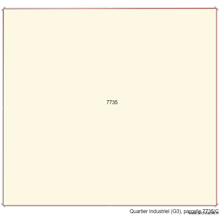 Parcelle 7725 G3. Floor plan with 0 room and 0 m2