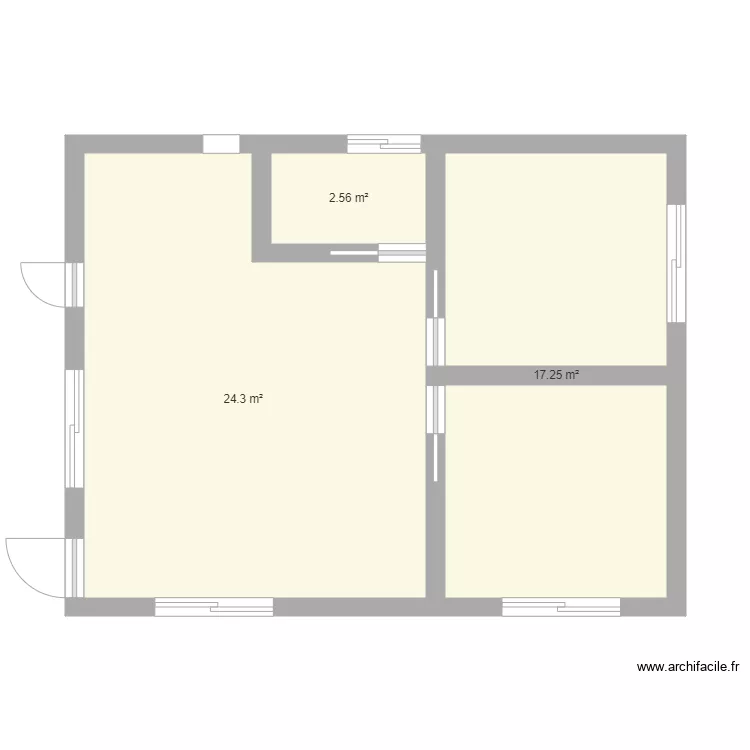 Cabaña1. Floor plan with Cabaña1. Floor plan with