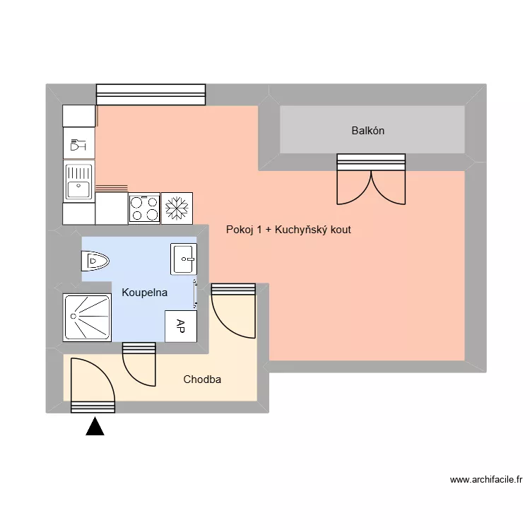 n&aacute;m. republiky 573, byt 14. Floor plan with 9  and 155 m²