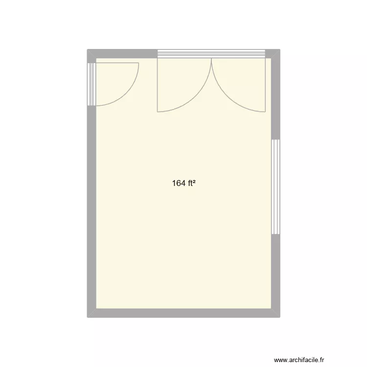 my room. Floor plan with 1 room and 15 m²