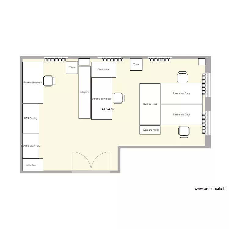 Bureau Isnes. Floor plan with Bureau Isnes. Floor plan with