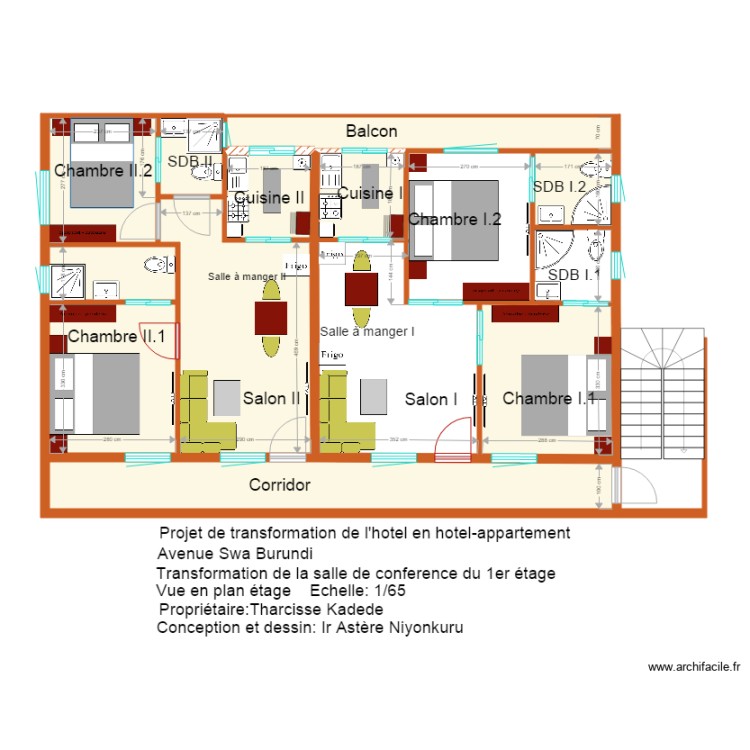 Kadede transfo salle 1er etage v2. Floor plan with 0 room and 0 m2