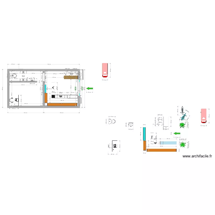 PLAN1. Floor plan with 