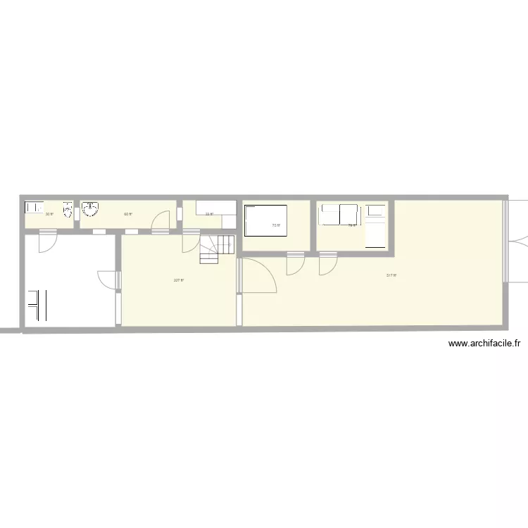 Home71x19. Floor plan with 