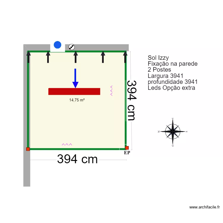 Marco Castro- Parchal. Floor plan with 
