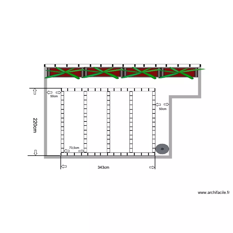 SARIA  terraza. Floor plan with 