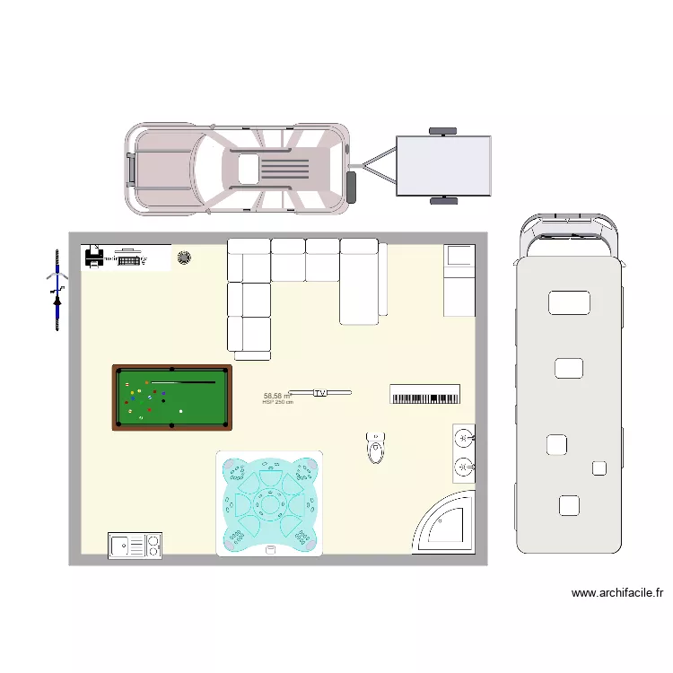 Picouret. Floor plan with 