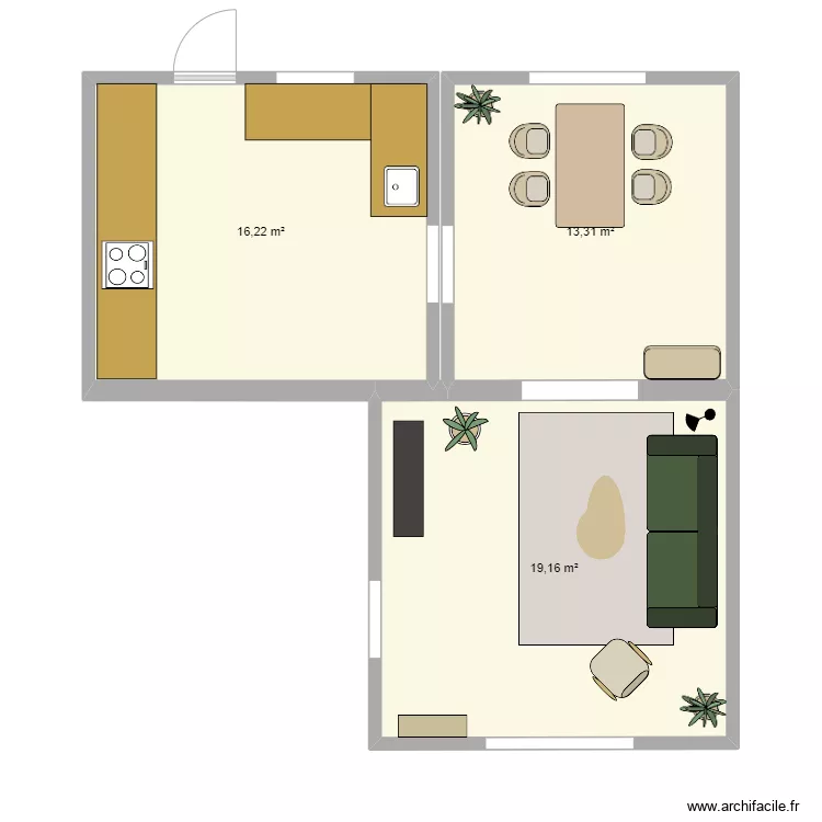 1 draft - 1 floor. Floor plan with 