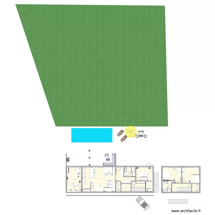 One. Floor plan with 
