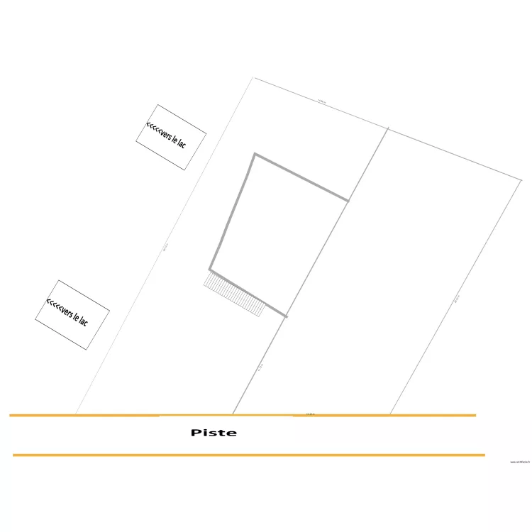 disposition des maisons. Floor plan with 