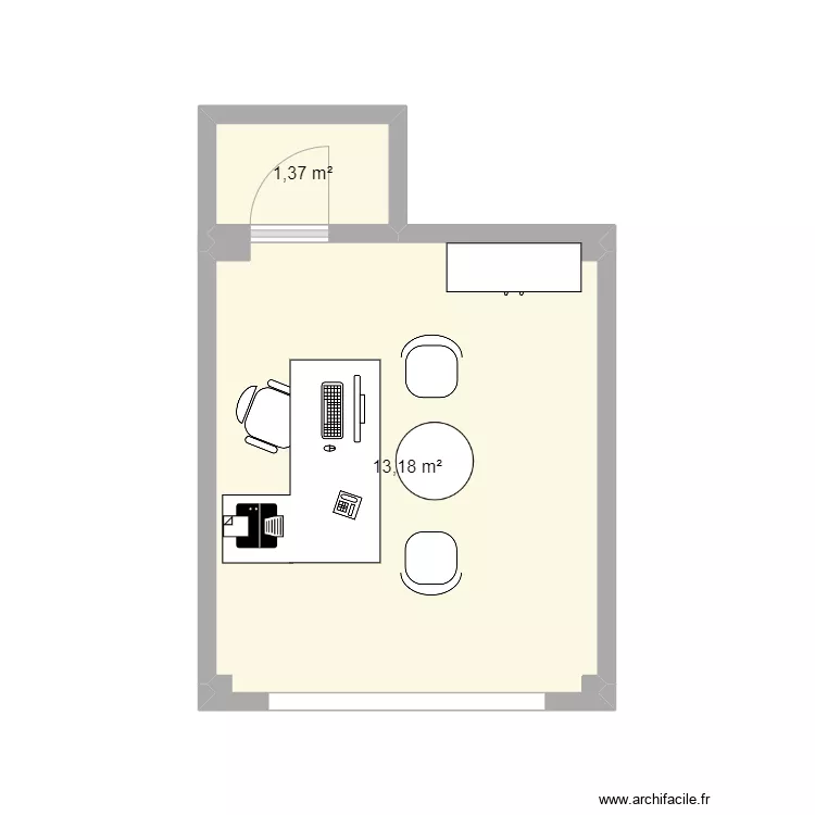 BUREAU. Floor plan with 