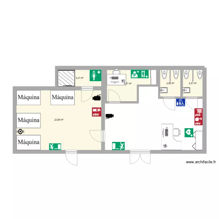 Ruta 1 Comercio 3C1. Floor plan with Ruta 1 Comercio 3C1. Floor plan with