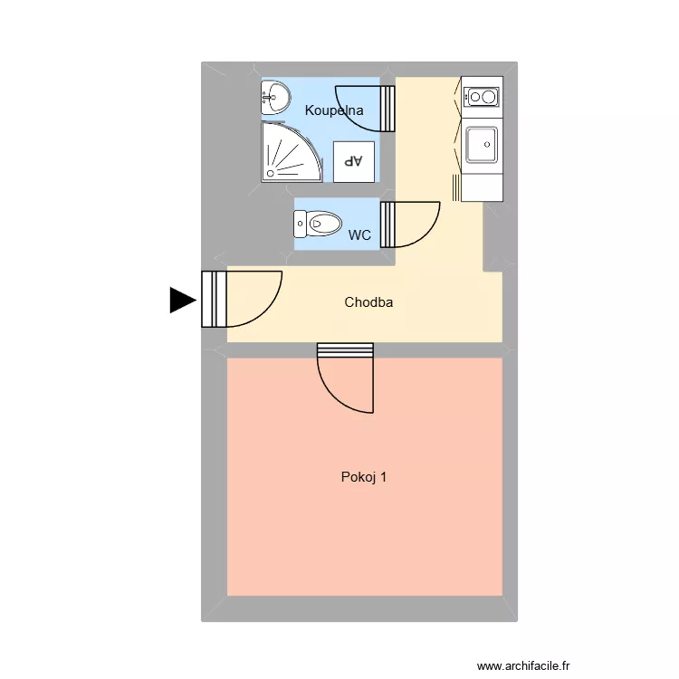Jana Švermy 36, byt 2. Floor plan with Jana Švermy 36, byt 2. Floor plan with
