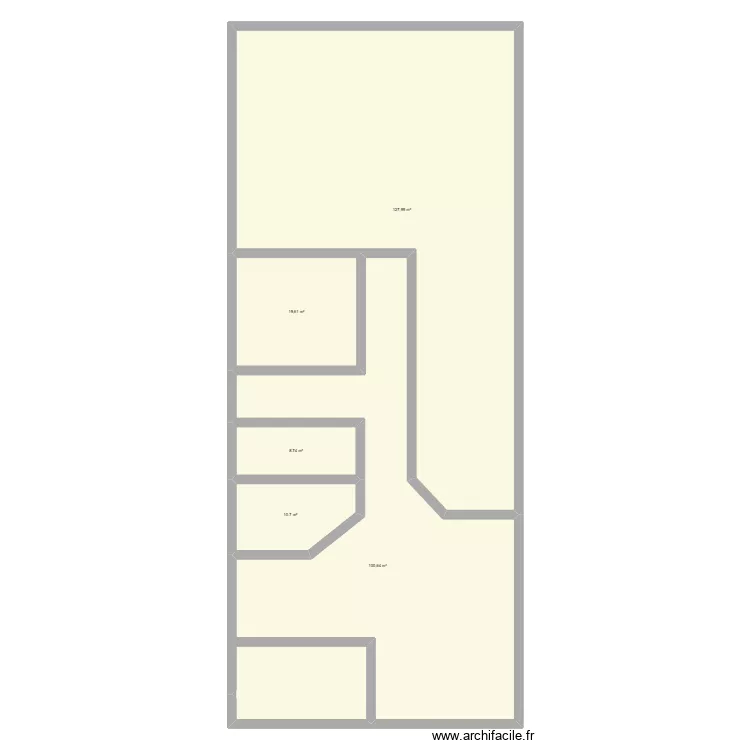 plano 1. Floor plan with 5  and 268 m²