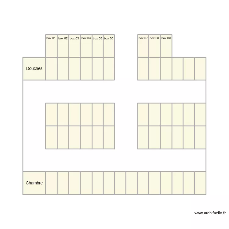 plan boxes. Floor plan with 